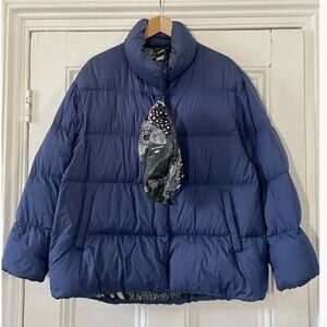 NWT - Rare Marimekko Uniqlo Blue Cocoon Parka Size S